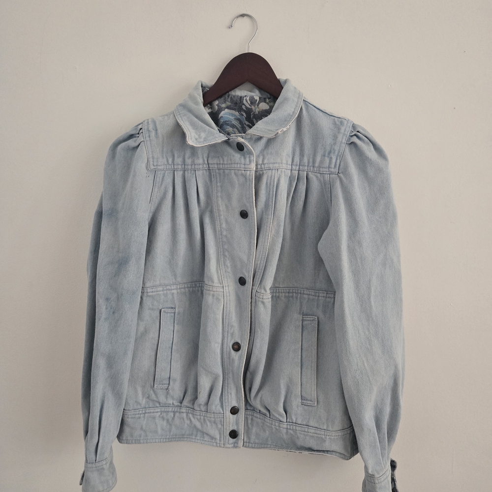 Women's Reversible Light Blue / Dark Blue Denim Jacket